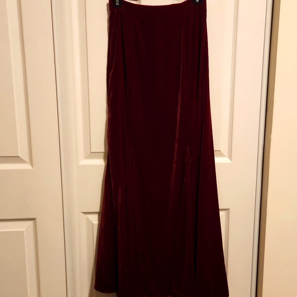 Free People velvet skirt